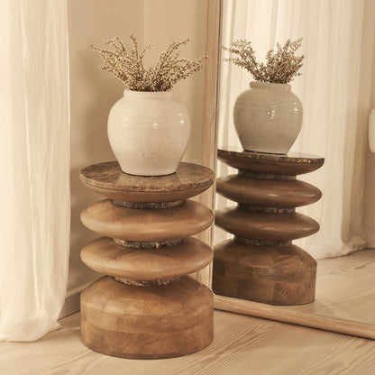 Safi - Specchio Grande ad Arco in Legno Lavato Bianco a Figura Intera 190cm x 90cm