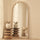 Safi - Specchio Grande ad Arco in Legno Lavato Bianco a Figura Intera 190cm x 90cm