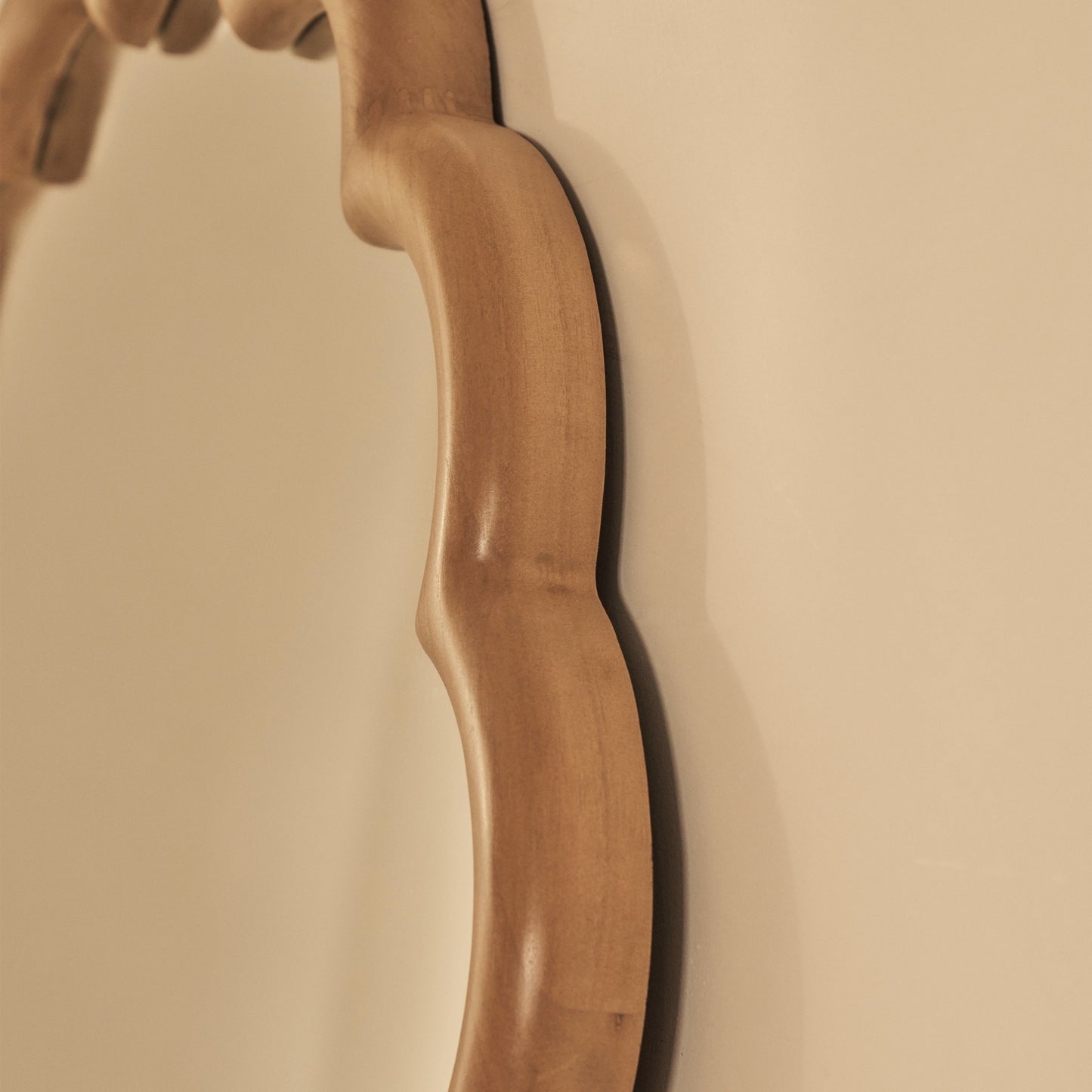 Safi - Specchio ad Arco Grande a Figura Intera in Legno Caldo 190 cm x 90 cm
