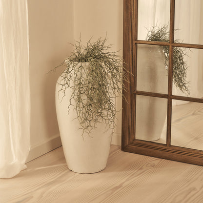 Sasha - Specchio a Finestra Full Length Shabby Chic in Legno Scuro 180cm x 100cm