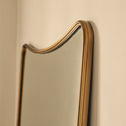 Louis - Specchio Curvo in Metallo a Figura Intera Oro 180cm x 100cm