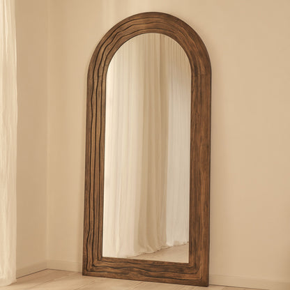 Lucelle - Specchio ad Arco Grande a Figura Intera in Legno Caldo 200cm x 100cm