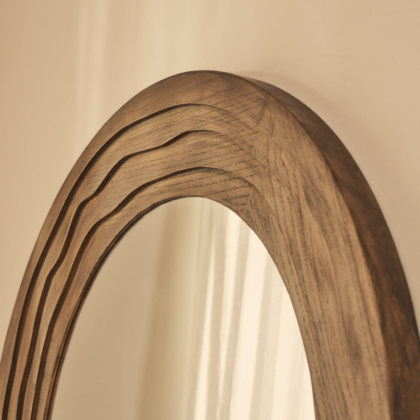 Lucelle - Specchio ad Arco Grande a Figura Intera in Legno Caldo 200cm x 100cm