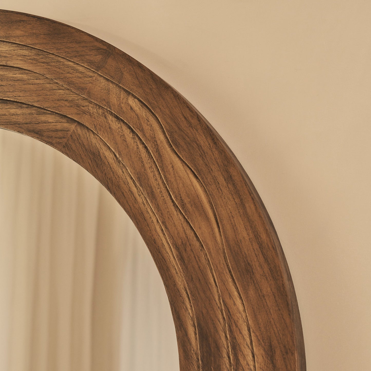 Lucelle - Specchio ad Arco Grande a Figura Intera in Legno Caldo 200cm x 100cm