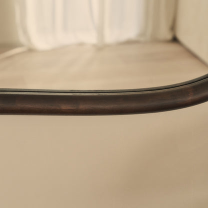 Aaliyah - Specchio da Parete Irregolare in Legno Scuro 150cm x 75cm