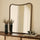 Louis - Specchio Sopra-camino Curvo in Metallo Bronzo Antico 90cm x 75cm
