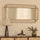 Amalfi - Specchio Rettangolare Grande in Metallo Dorato 140cm x 70cm