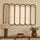 Reims - Specchio in Legno ad Arco con Pannelli in Legno Caldo 120 cm x 80 cm