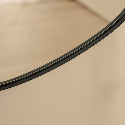 Ava - Specchio Irregolare a Forma di Pietra Nero 75cm x 45cm