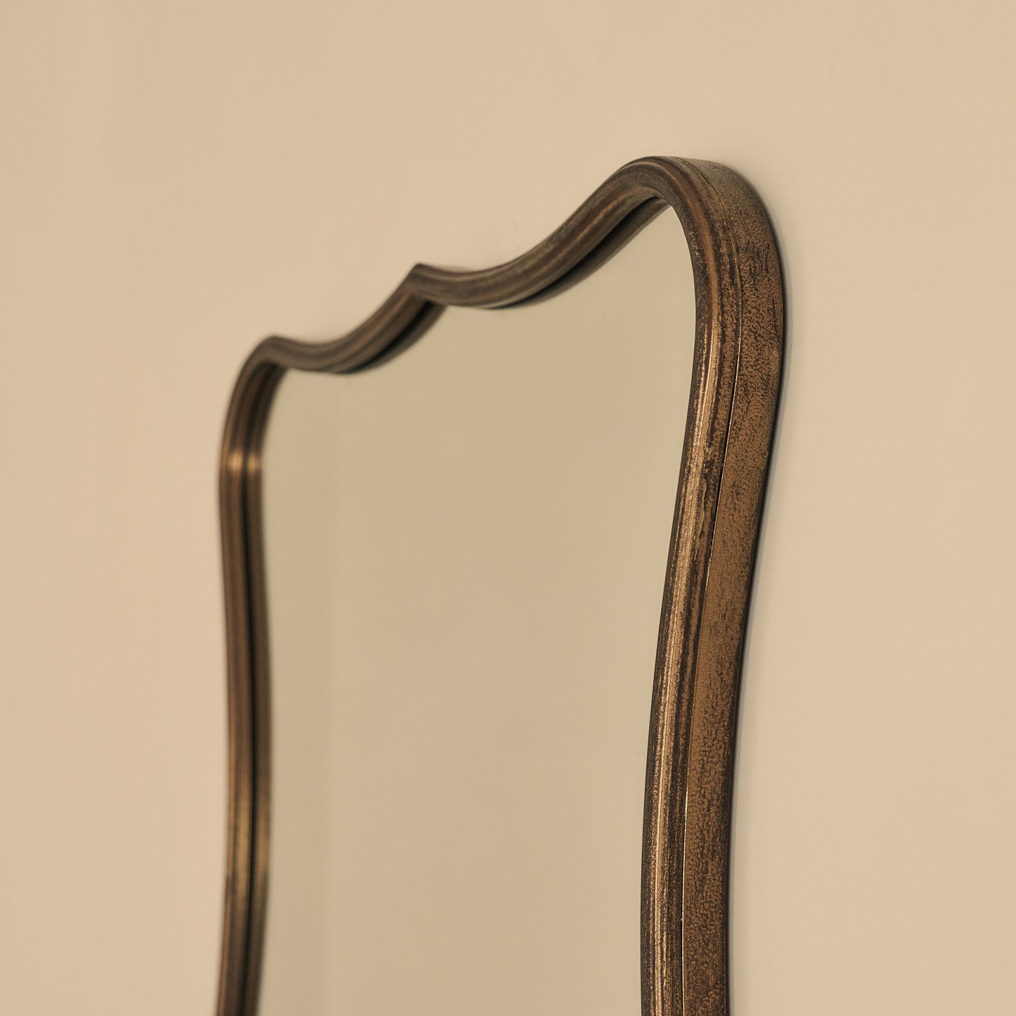 Elise - Specchio Sopracamino Art Déco in Metallo Bronzo Antico 90cm x 60cm