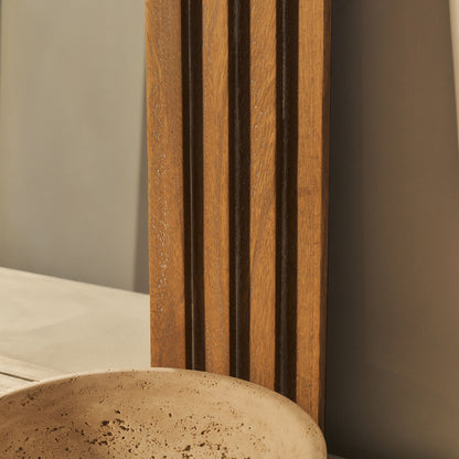 Luciana - Specchio Sopracamino ad Arco in Legno Lavato 120cm x 100cm