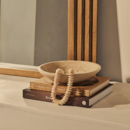 Luciana - Specchio Sopracamino ad Arco in Legno Lavato 120cm x 100cm