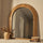 Luciana - Specchio Sopracamino ad Arco in Legno Lavato 120cm x 100cm