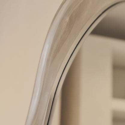 Riva - Specchio Irregolare a Forma di Stagno Cromo Spazzolato 120cm x 90cm