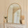 Liberty - Specchio ad Arco in Metallo Dorato Sopracamino 120cm x 90cm