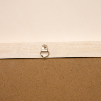 Elena - Specchio ad Arco in Legno Lavato Bianco 100cm x 75cm