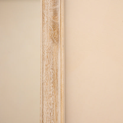 Elena - Specchio ad Arco a Figura Intera in Legno Lavato Bianco 170cm x 75cm