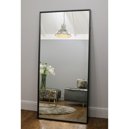 Islington - Specchio Industriale in Metallo Nero a Figura Intera 170cm x 80cm