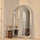Obsidian - Specchio Grande ad Arco Cromato Spazzolato a Figura Intera 200cm x 120cm