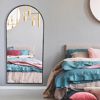 Miroir sur pied plein cintre - Arc scandinave moderne (160x75cm)