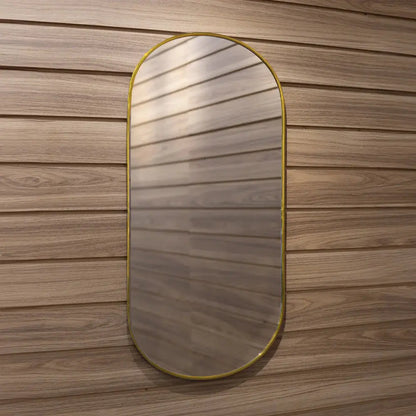 Specchio da Parete a Capsula Michi - Design Ovale Moderno 50x110 cm