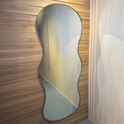 Miroir Mural Pleine Longueur Ondas II - Design Courbé Moderne (160x55cm)