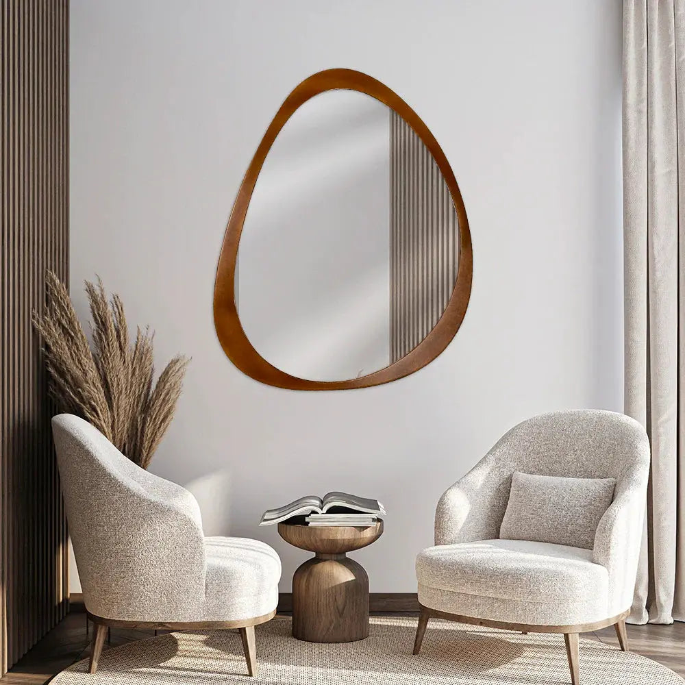 Specchio da Parete Orgam dal Design Astratto Organico