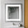 Specchio LED Retroilluminato Quadrato Moderno - Decorazione Parete in Vetro Satinato