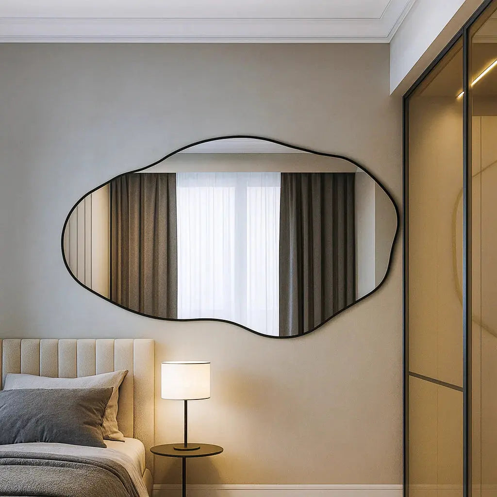 Specchio da Parete Organico Pedra P - Elegante Design a Pietra - 50x80 cm
