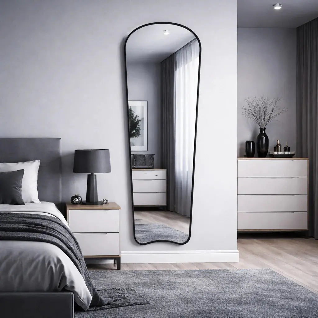 Specchio da Parete Rettangolare Moderno a Figura Intera - 55x160 cm