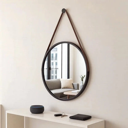 Specchio da Parete Rotondo in Metallo Adnet Industrial Design