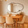 Miroir Mural Organique Stone M - Design Irrégulier Élégant (110x70cm)