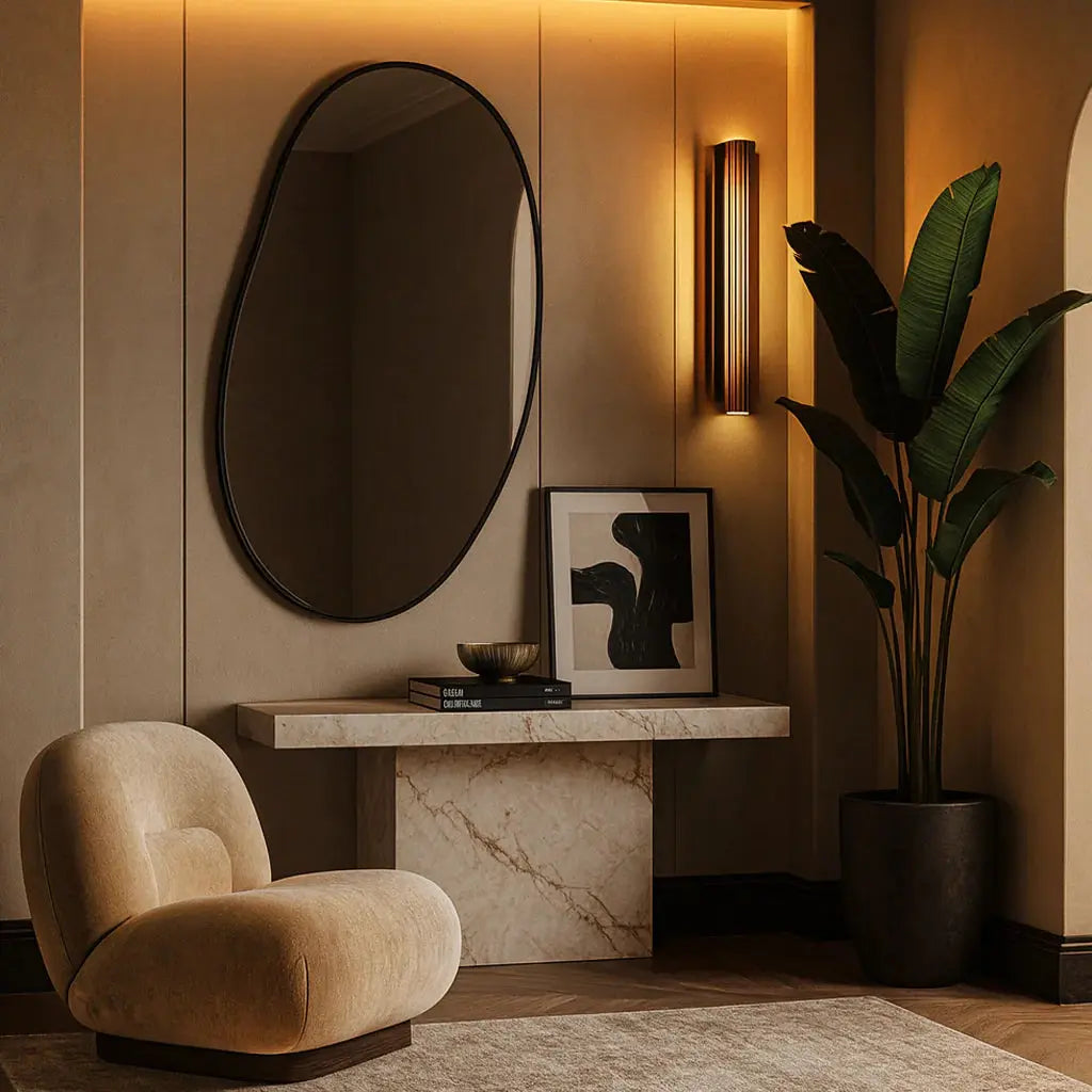 Specchio da Parete Majestic - 100x60cm Design Contemporaneo per Interni di Lusso