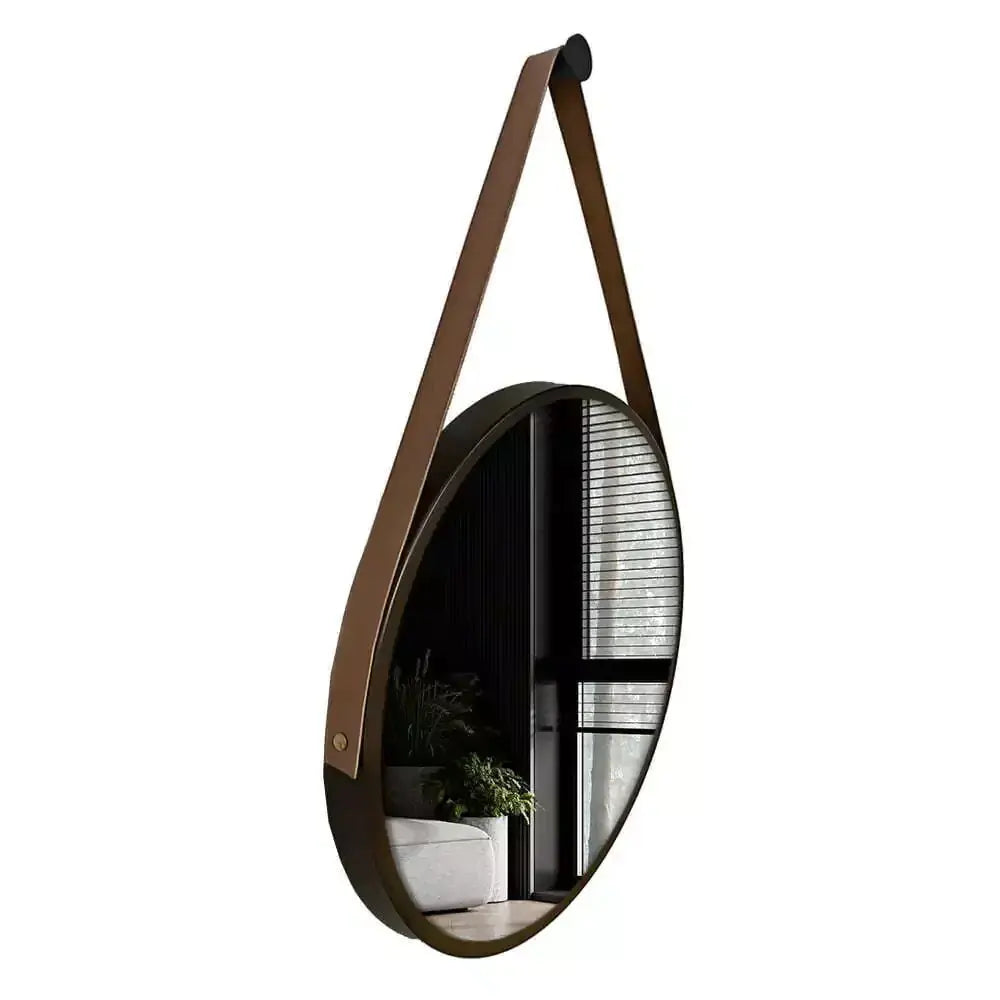 Specchio da Parete Rotondo in Metallo Adnet Industrial Design