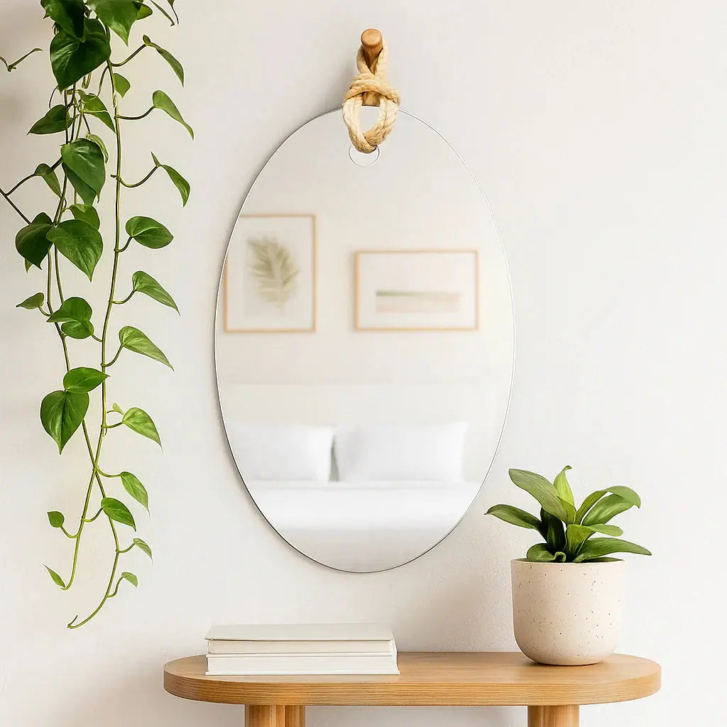 Specchio da Parete Rettangolare Noé II Chic - 60x40 cm
