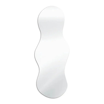 Specchio da Parete Organico Bio Slim VI - 45x120 cm Design Moderno Senza Cornice