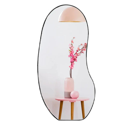 Specchio da Terra Organico Bean a Figura Intera - Design Scandinavo - 160 x 80 cm