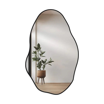 Miroir Mural Organique Pedra P - Élégant Miroir Décoratif Asymétrique 50x80 cm