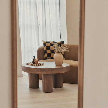 Amora - Specchio Grande ad Arco in Legno Caldo a Figura Intera 172cm x 60cm