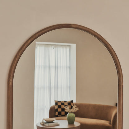 Amora - Specchio Arcuato Grande a Figura Intera in Legno Caldo 190cm x 100cm